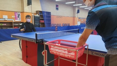 12/22일  군포시 장애인 탁구선수 연습